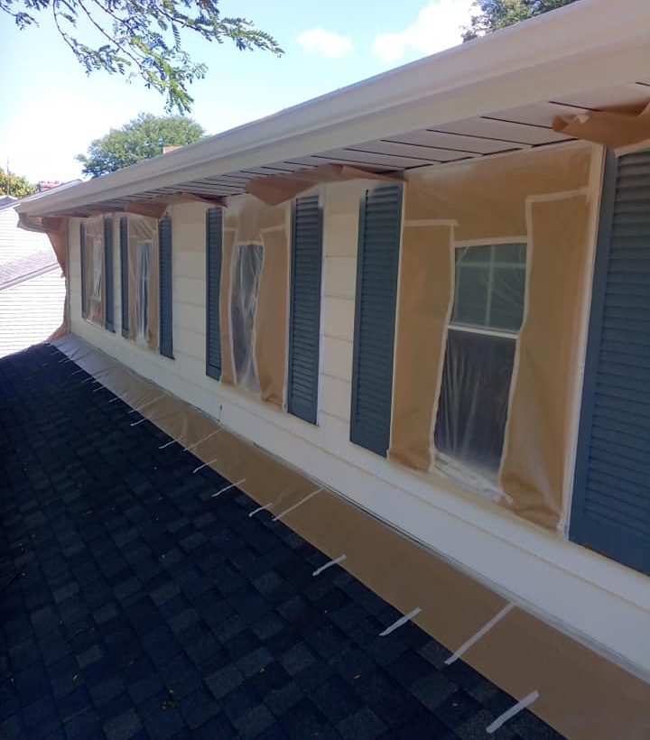 Exterior cabinet painting painter
