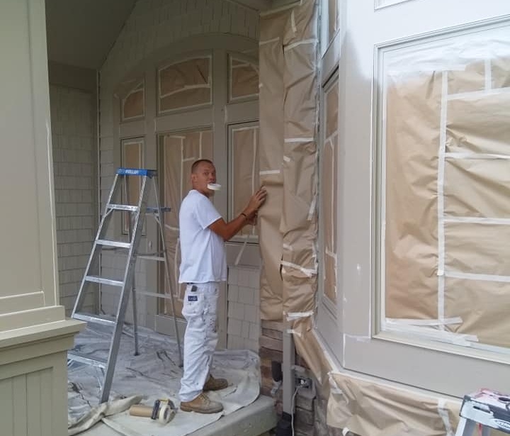 Exterior cabinet painting
