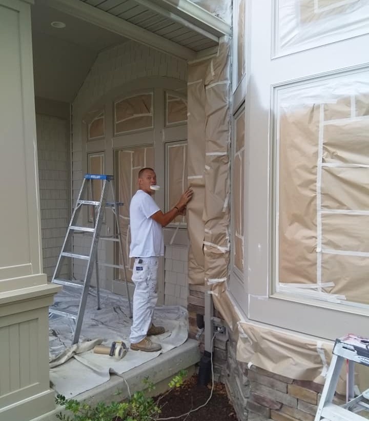Exterior cabinet painting