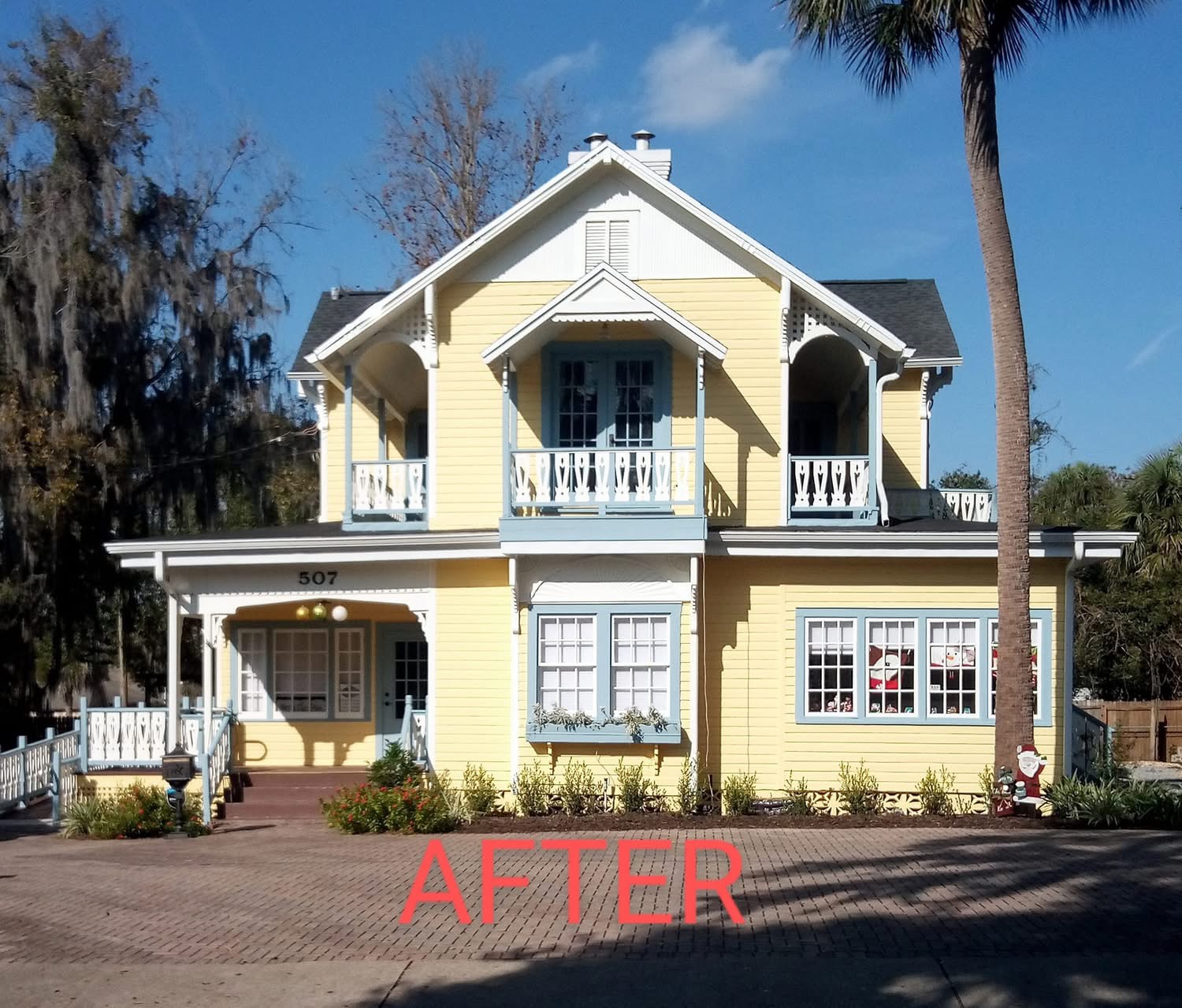 Two-story exterior after painting by Shields Painting